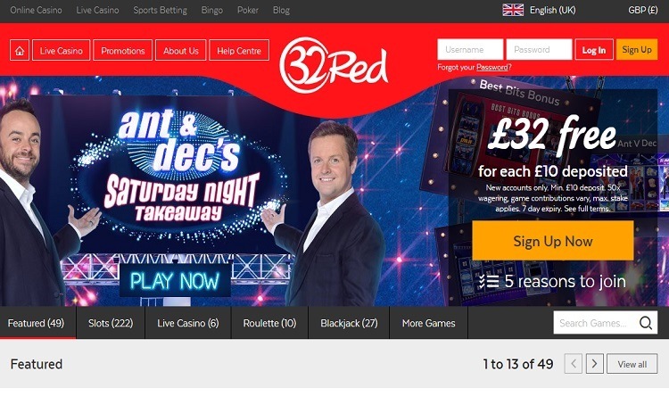 32red casino review