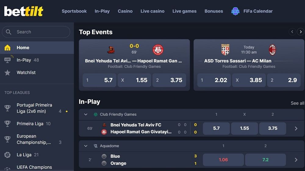 Casino Bettilt sportsbook