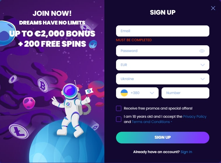 Bitdreams casino review