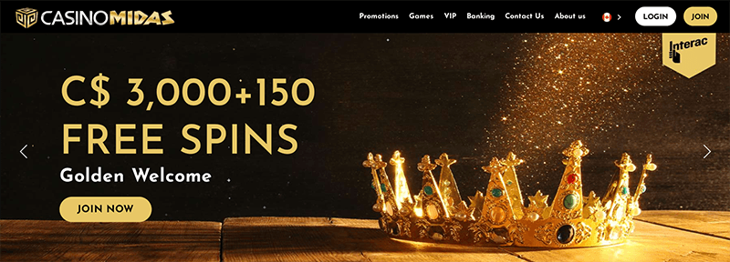 Casino Midas Welcome Bonus