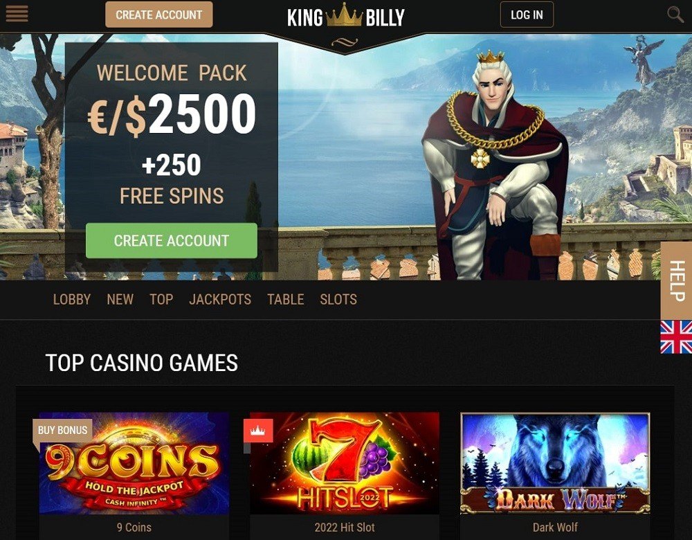 King Billy casino review