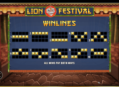 Play Lion Festival Free Slot Game