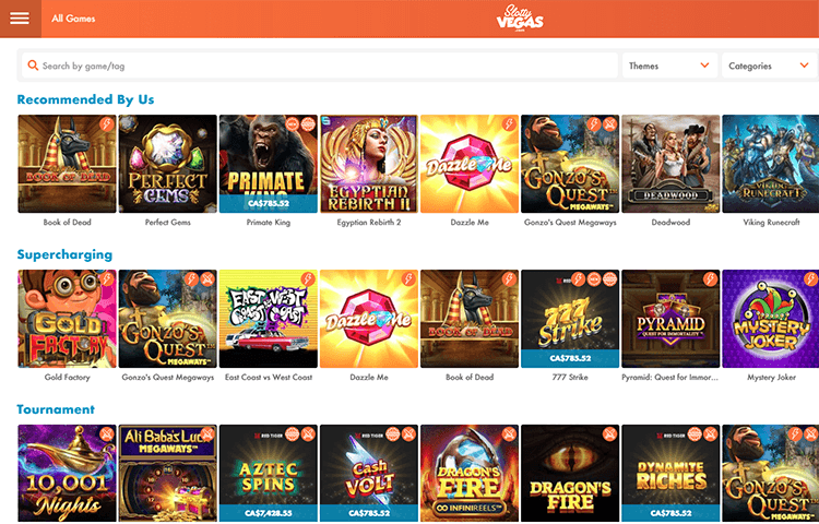 Slotty Vegas Online Casino Games