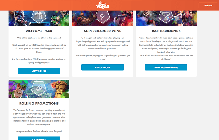 Online Casino Slotty Vegas Promotions Canada