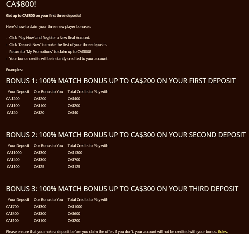River Belle Online Casino Canada Bonus Promotion