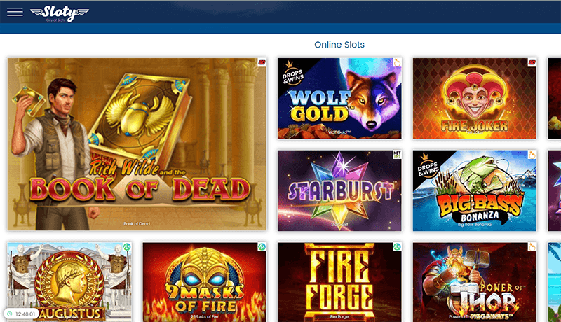 Sloty Online Casino Games