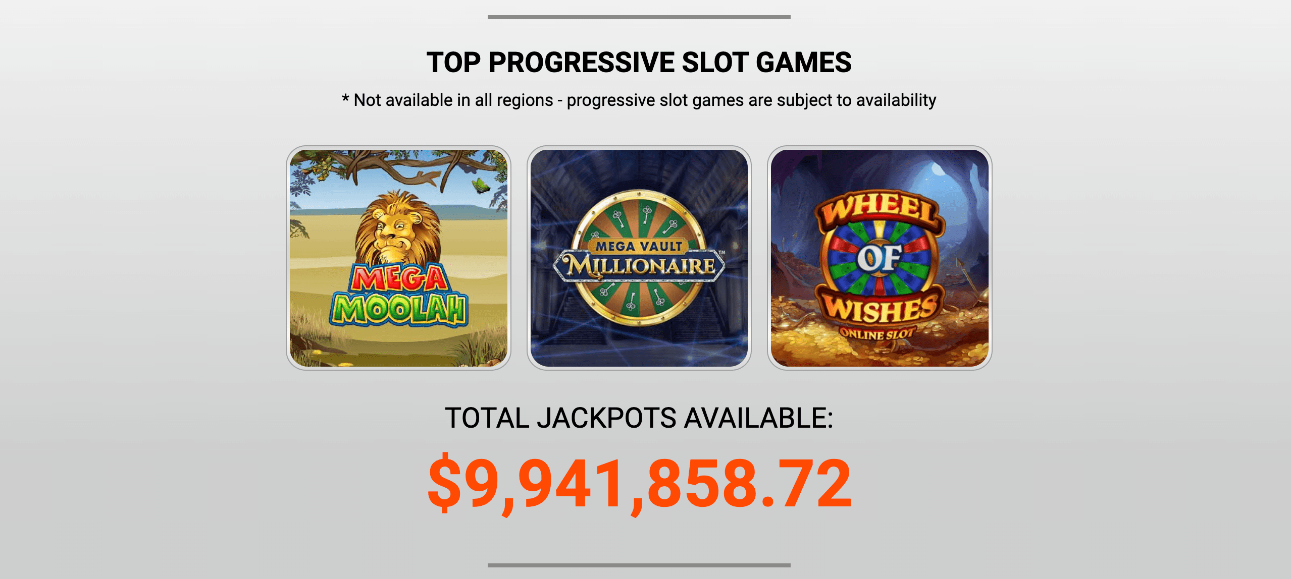 Casino Zodiac: TOP PROGRESSIVE SLOT GAMES 