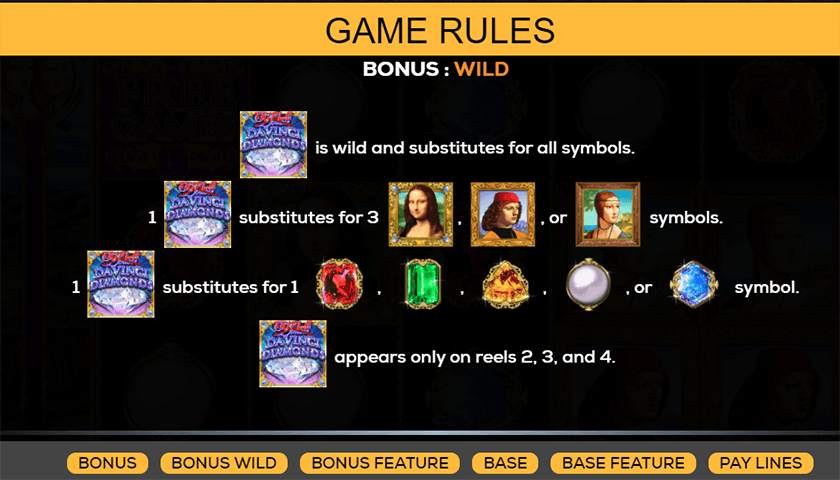 Triple Double Da Vinci Diamonds Slot Triple Double Da Vinci Diamonds Slot