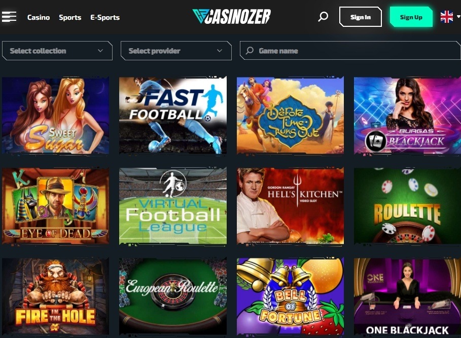 game casino casinozer