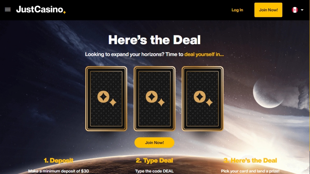 Just Casino Deal Promo