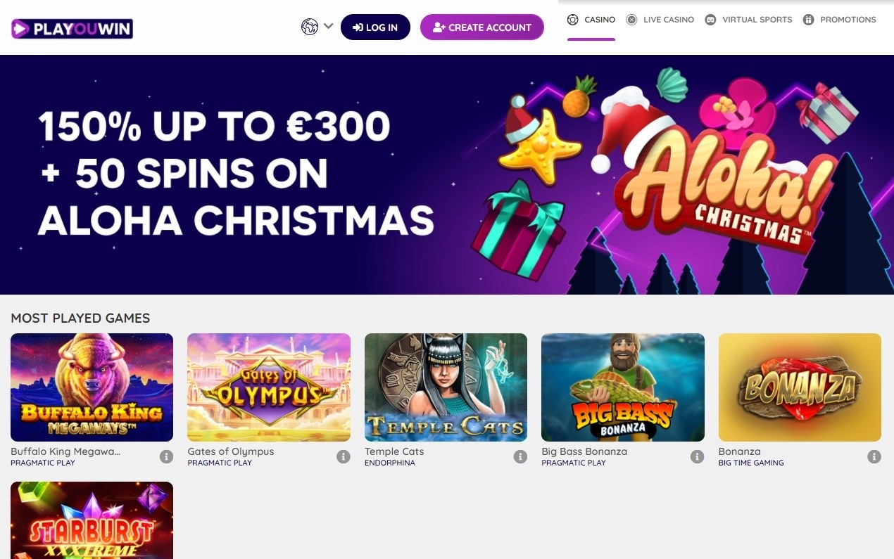 playouwin casino website design