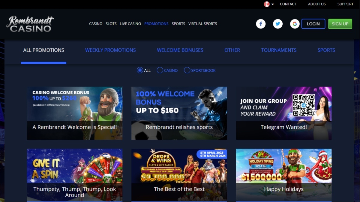 Rembrandt casino bonuses