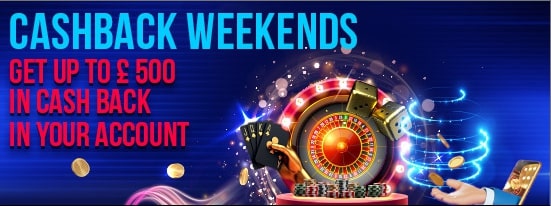 Casino Vegas Paradise cashback bonus